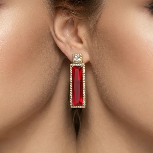 Red_Ruby_Baguette_Crystal_Drop_Ears_Anti_Tarnish_Earring_For_Women