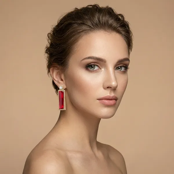 Red_Ruby_Baguette_Crystal_Drop_Ears_Anti_Tarnish_Earring_For_Women
