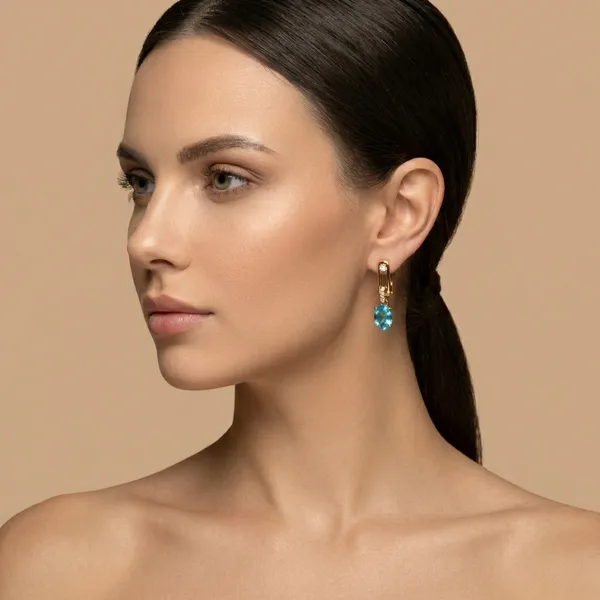 Blue_Oval_Drop_Ears_Anti_Tarnish_Earring_For_Women