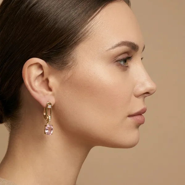 Pink_Oval_Drop_Ears_Anti_Tarnish_Earring_For_Women