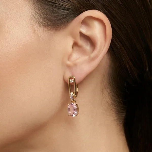 Pink_Oval_Drop_Ears_Anti_Tarnish_Earring_For_Women