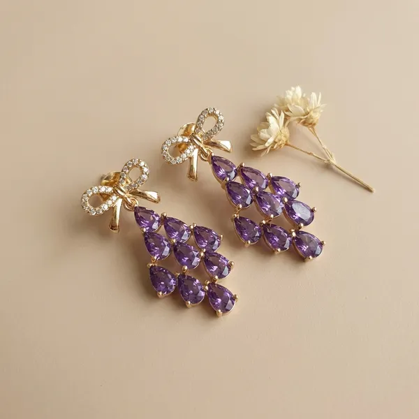 Purple_Crystal_Bow_Cascade_Ears_Anti_Tarnish_Earring_For_Women