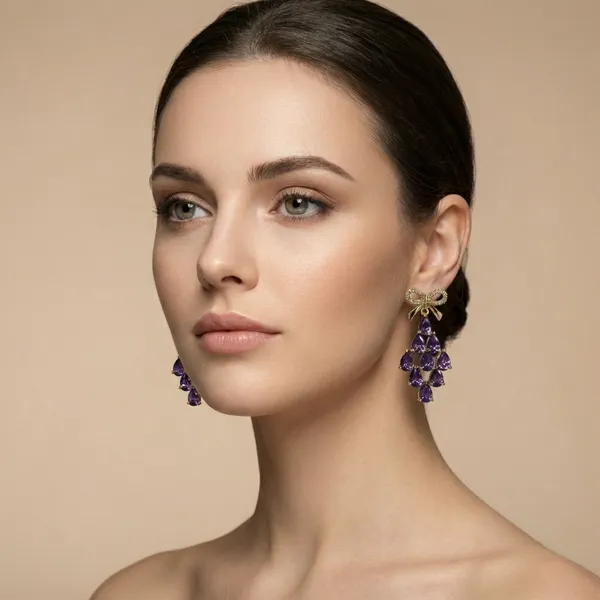 Purple_Crystal_Bow_Cascade_Ears_Anti_Tarnish_Earring_For_Women