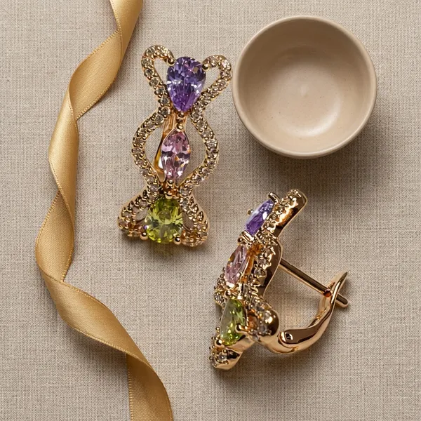Multicolor_Pastel_Crystal_Infinity_Drop_Ears_Anti_Tarnish_Earring_For_Women
