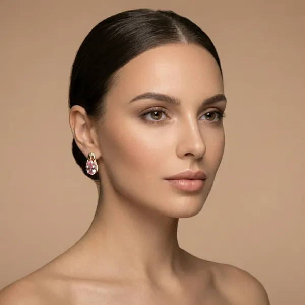Pink_Teardrop_Crystal_Ears_Anti_Tarnish_Earring_For_Women