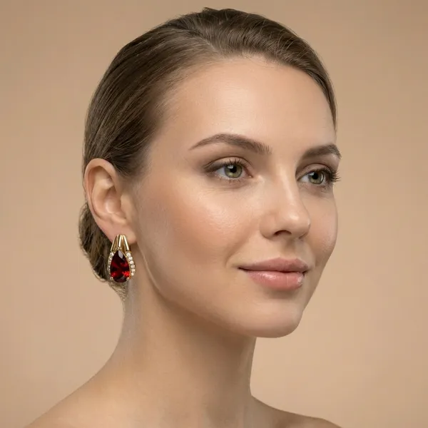 Red_Teardrop_Crystal_Ears_Anti_Tarnish_Earring_For_Women