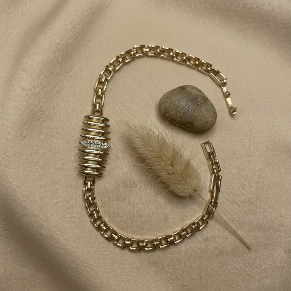 Gold_And_Silver_Ribbed_Cuff_Anti_Tarnish_Bracelet_For_Women