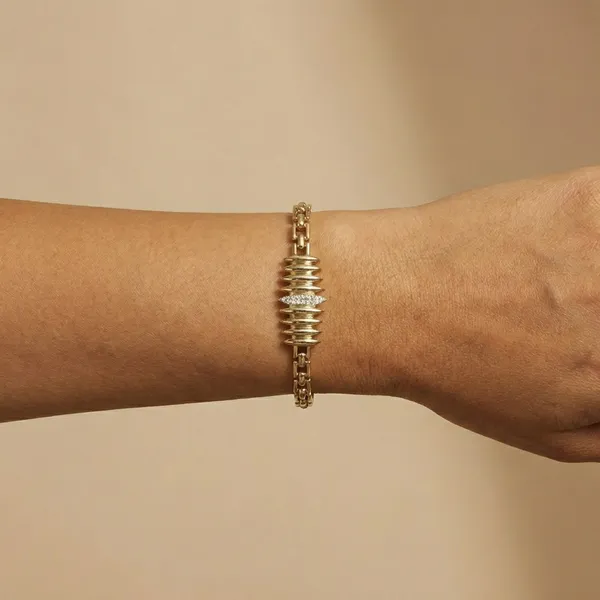 Gold_And_Silver_Ribbed_Cuff_Anti_Tarnish_Bracelet_For_Women