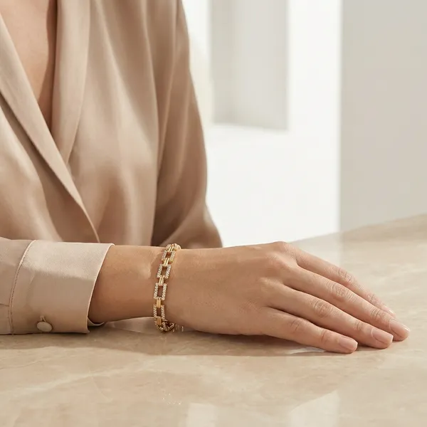 Gold_And_Silver_Slender_Bar_Anti_Tarnish_Bracelet_For_Women