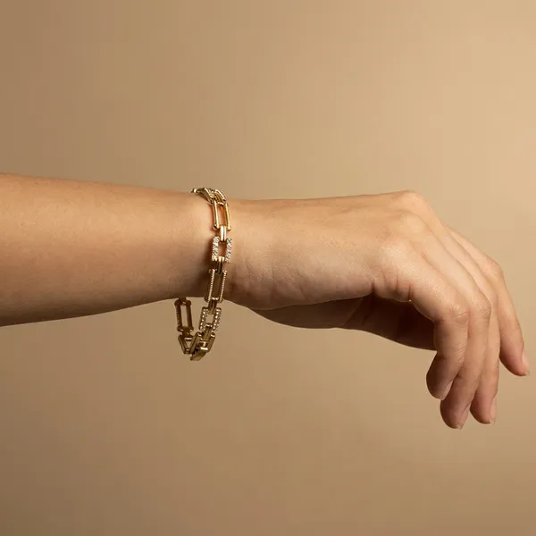 Gold_And_Silver_Slender_Bar_Anti_Tarnish_Bracelet_For_Women