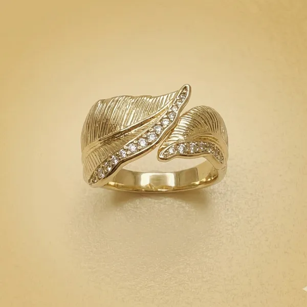 Gold_Feather_Anti_Tarnish_Finger_Ring_For_Women