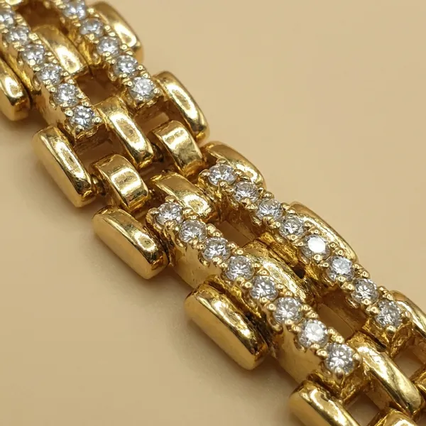 Gold_And_Silver_Diamond_Ladder_Anti_Tarnish_Bracelet_For_Women