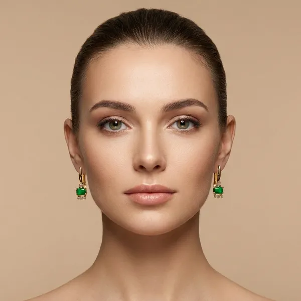 Green_Emerald_Classic_Drop_Ears_Anti_Tarnish_Earring_For_Women