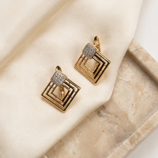 Gold_Geometric_Square_Drop_Ears_Anti_Tarnish_Earring_For_Women