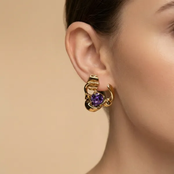 Purple_Gold_Abstract_Curve_Ears_With_Stone_Anti_Tarnish_Earring_For_Women