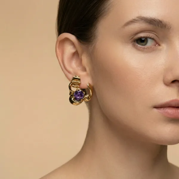 Purple_Gold_Abstract_Curve_Ears_With_Stone_Anti_Tarnish_Earring_For_Women