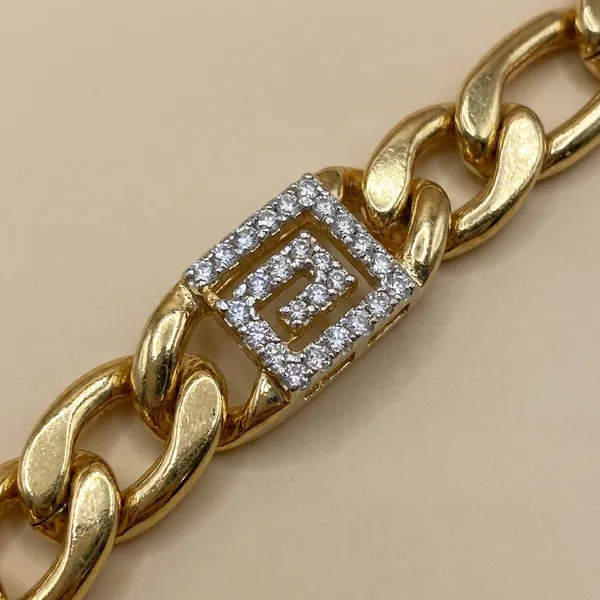 Gold_And_Silver_Geometric_Link_Anti_Tarnish_Bracelet_For_Women