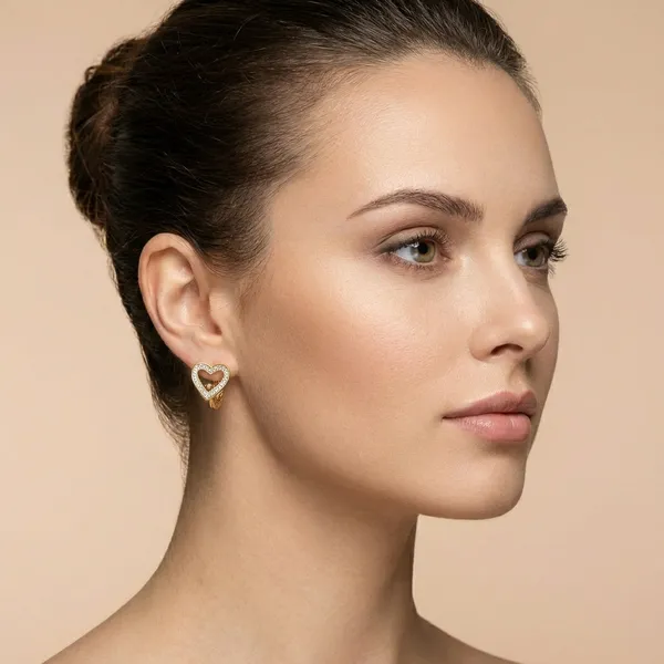 Gold_Heart_Outline_Sparkle_Hoop_Ears_Anti_Tarnish_Earring_For_Women