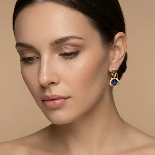 Blue_Teardrop_Elegance_Ears_Anti_Tarnish_Earring_For_Women