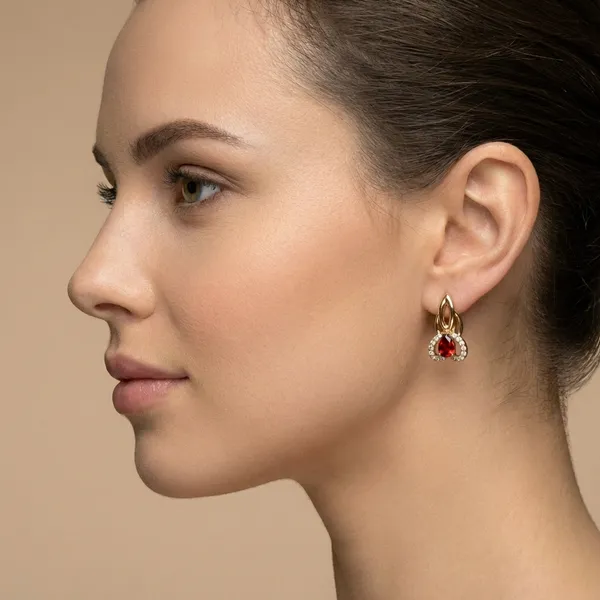 Red_Golden_Ruby_Teardrop_Crystal_Ears_Anti_Tarnish_Earring_For_Women