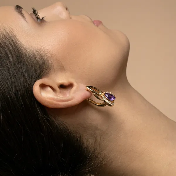 Purple_Teardrop_Crystal_Gold_Ears_Anti_Tarnish_Earring_For_Women