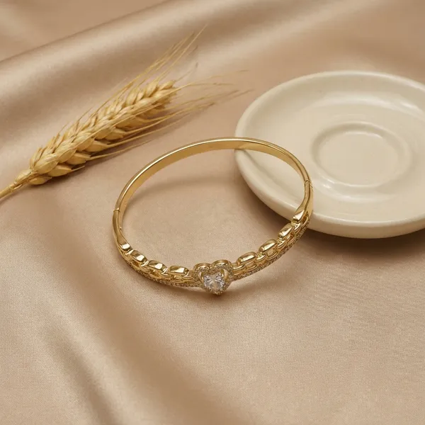 Gold_Elegant_Heart_Crystal_Chain_Anti_Tarnish_Ring_Bracelet_For_Women