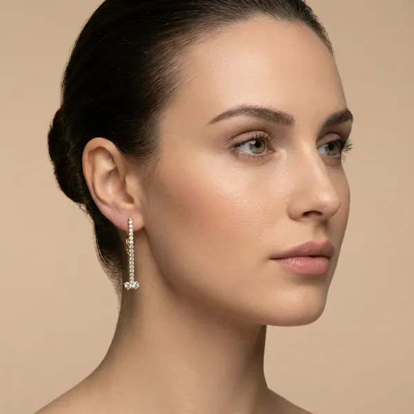 Gold_Vertical_Crystal_Drop_Tone_Ears_Anti_Tarnish_Earring_For_Women