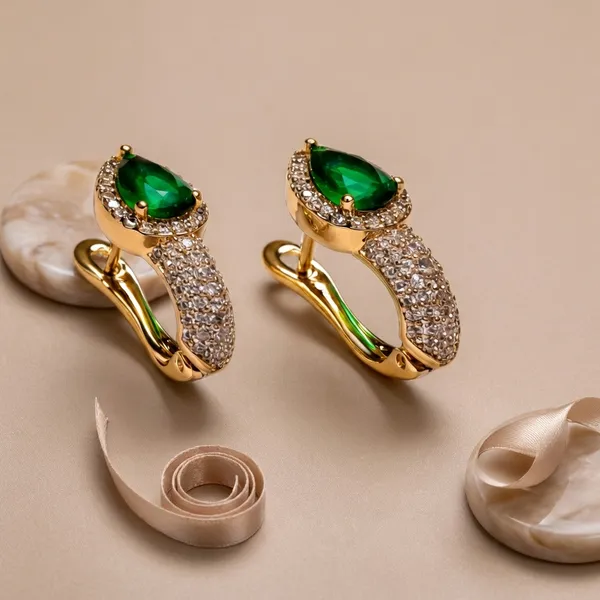Green_Emerald_Teardrop_Crystal_Hoop_Ears_Anti_Tarnish_Earring_For_Women