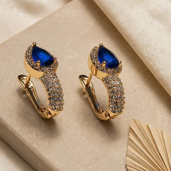 Blue_Teardrop_Crystal_Hoop_Ears_Anti_Tarnish_Earring_For_Women