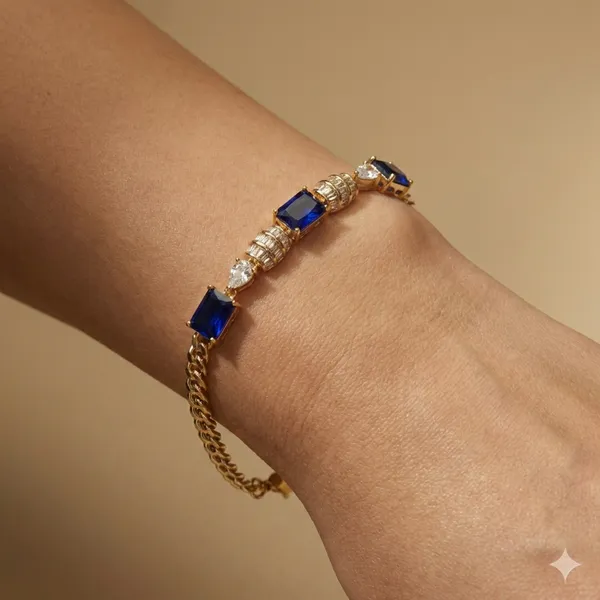 Blue_Link_Anti_Tarnish_Bracelet_For_Women