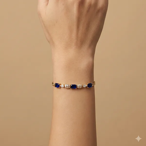 Blue_Link_Anti_Tarnish_Bracelet_For_Women