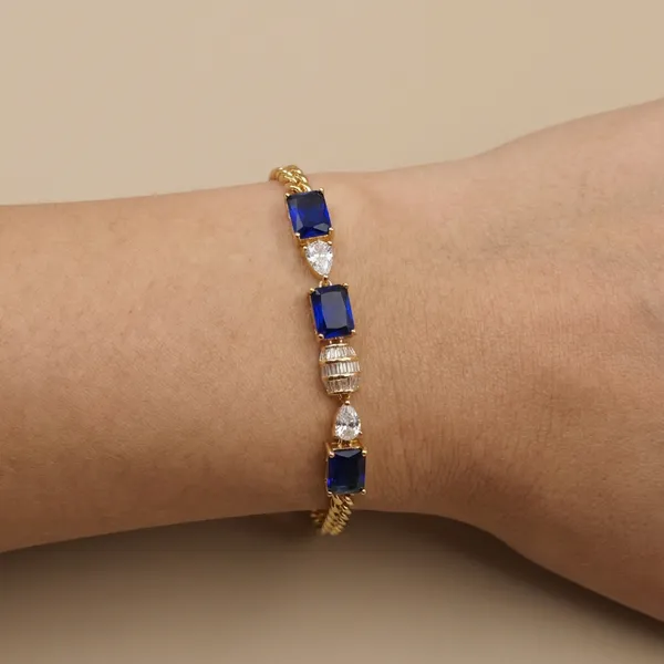 Blue_Link_Anti_Tarnish_Bracelet_For_Women