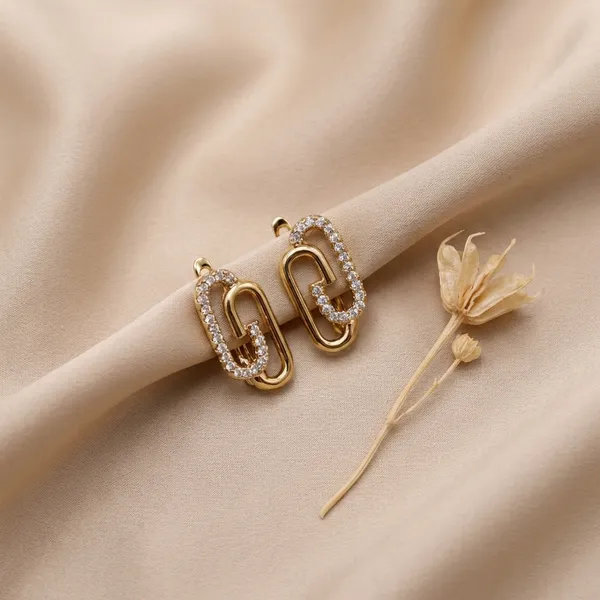 Gold_Crystal_Link_Stud_Ears_Anti_Tarnish_Earring_For_Women