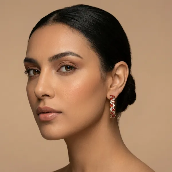 Red_Crystal_Halo_Hoop_Ears_Anti_Tarnish_Earring_For_Women