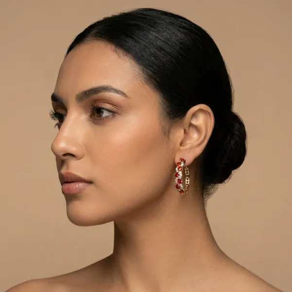 Red_Crystal_Halo_Hoop_Ears_Anti_Tarnish_Earring_For_Women