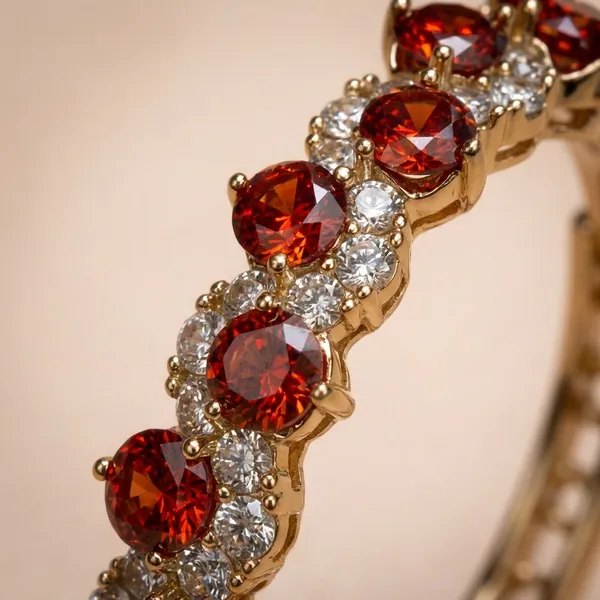 Red_Crystal_Halo_Hoop_Ears_Anti_Tarnish_Earring_For_Women