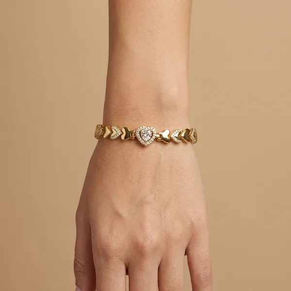 Gold_And_Silver_Heart_Pave_Anti_Tarnish_Bracelet_For_Women