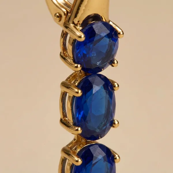 Navy_Blue_Triple_Crystal_Drop_Ears_Anti_Tarnish_Earring_For_Women