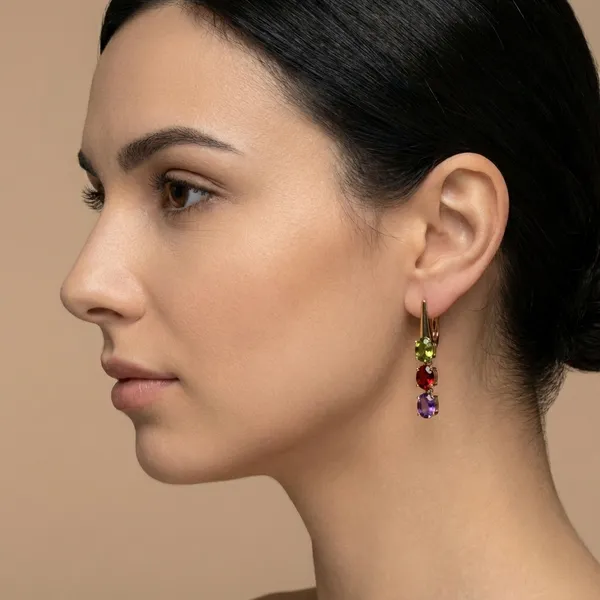 Multicolor_Dark_Oval_Crystal_Drop_Ears_Anti_Tarnish_Earring_For_Women