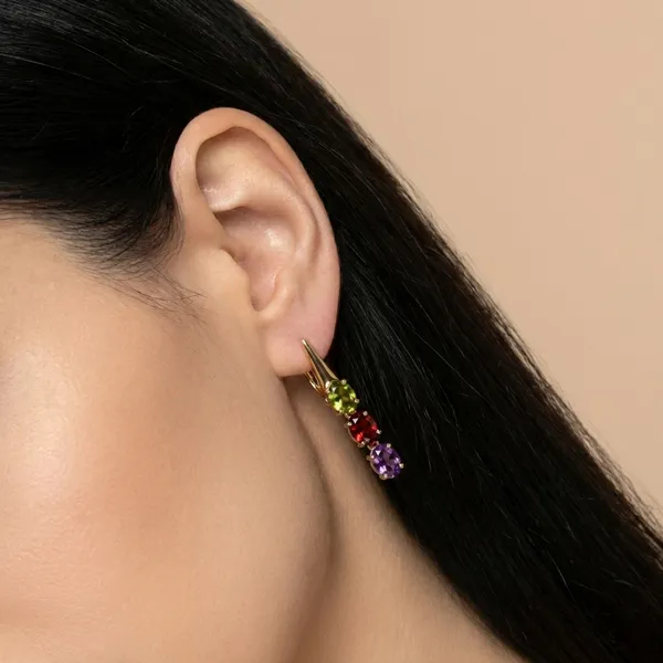 Multicolor_Dark_Oval_Crystal_Drop_Ears_Anti_Tarnish_Earring_For_Women