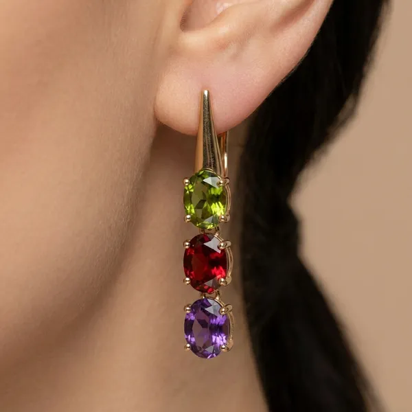 Multicolor_Dark_Oval_Crystal_Drop_Ears_Anti_Tarnish_Earring_For_Women