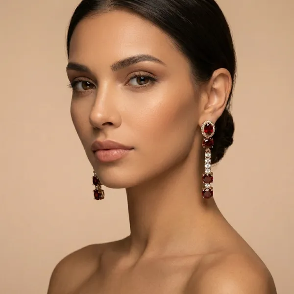 Red_Ruby_Dangle_Ears_Anti_Tarnish_Earring_For_Women