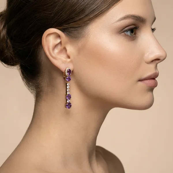 Purple_Stone_Dangle_Ears_Anti_Tarnish_Earring_For_Women