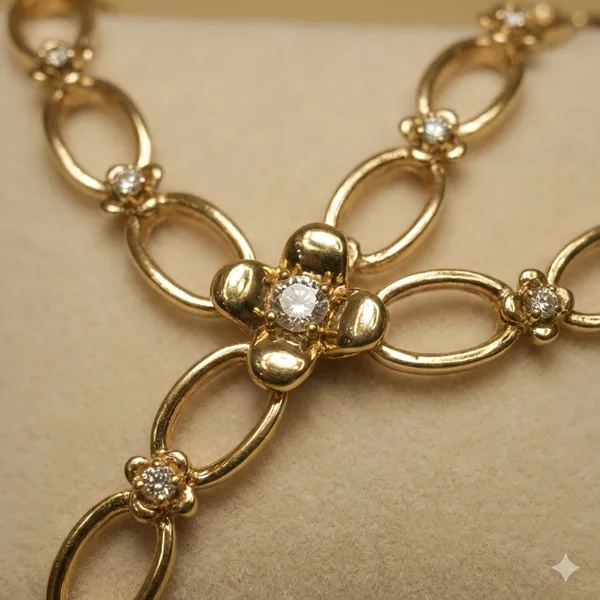 Gold_Dainty_Petal_Link_Anti_Tarnish_Bracelet_For_Women