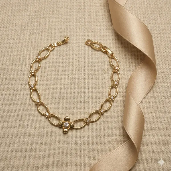 Gold_Dainty_Petal_Link_Anti_Tarnish_Bracelet_For_Women