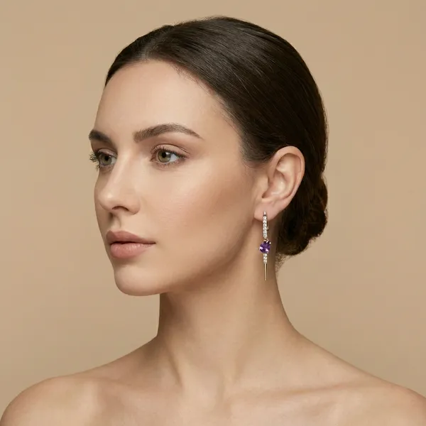 Purple_Crystal_Drop_Spike_Ears_Anti_Tarnish_Earring_For_Women