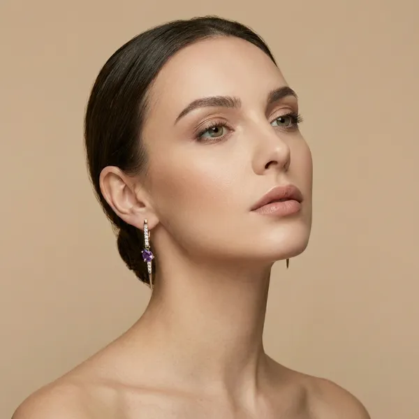 Purple_Crystal_Drop_Spike_Ears_Anti_Tarnish_Earring_For_Women