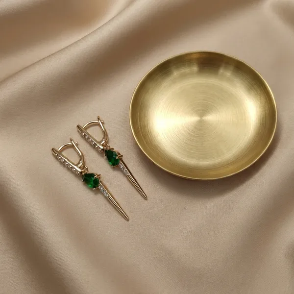 Green_Crystal_Drop_Spike_Ears_Anti_Tarnish_Earring_For_Women