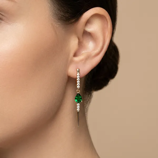 Green_Crystal_Drop_Spike_Ears_Anti_Tarnish_Earring_For_Women