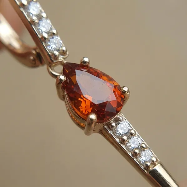 Red_Crystal_Drop_Spike_Ears_Anti_Tarnish_Earring_For_Women